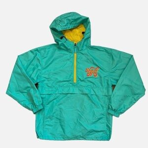 Dutch Bros Coffee Unisex Mint Green 1/2
Zip Pullover Windbreaker Hoodie Size Sm